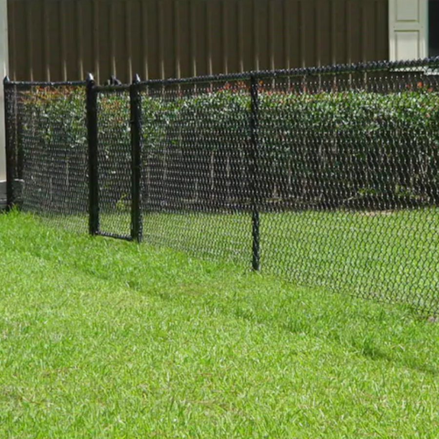 Black vinyl fence