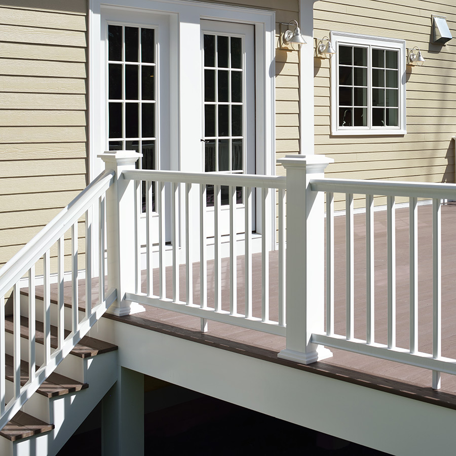 Composite deck railing